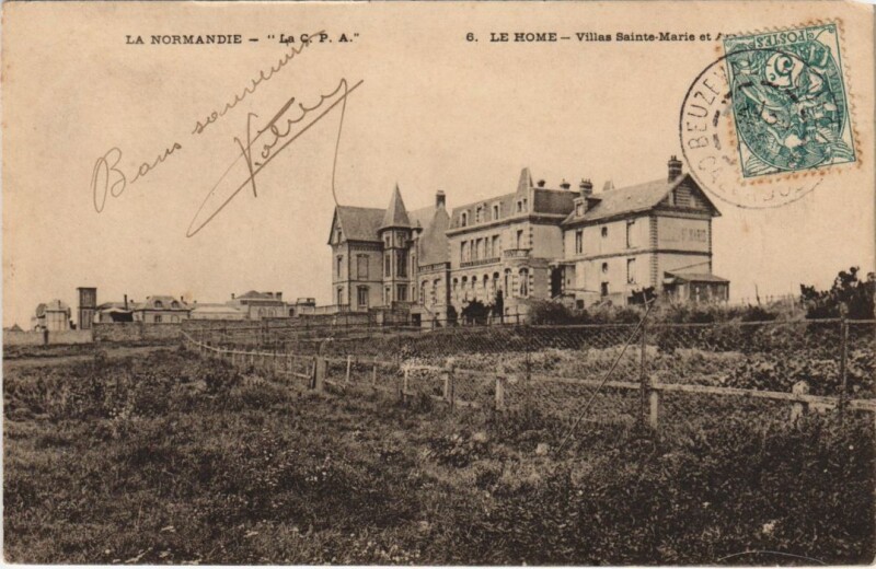 Carte postale ancienne Le Home Villas au Hom