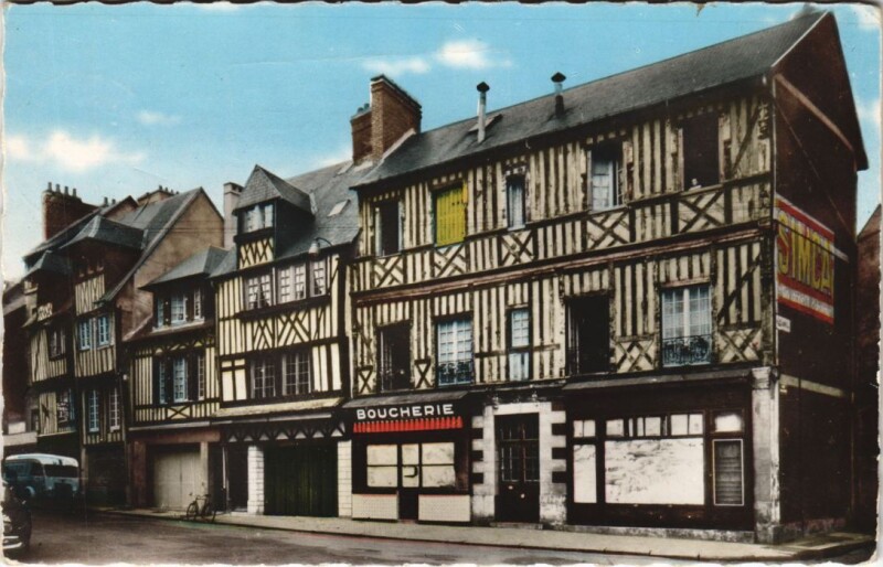 Carte postale ancienne Lisieux Vieilles Maisons à Lisieux