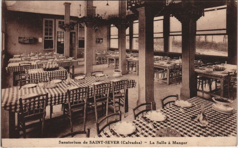 Carte postale ancienne Saint-Sever Sanatorium - La Salle a Manger