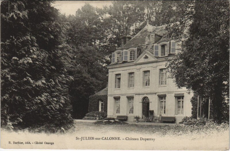 Carte postale ancienne Saint-Julien-sur-Calonne Chateau Duperray à Saint-Julien-sur-Calonne
