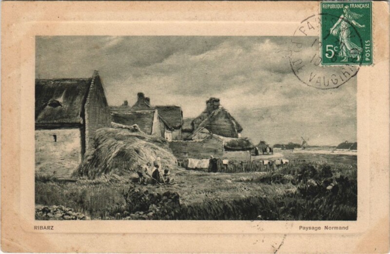 Carte postale ancienne Paysage Normand