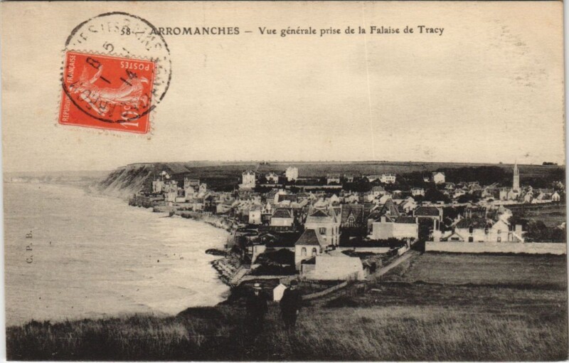 Carte postale ancienne Arromanches-les-Bains Vue Generale à Arromanches-les-Bains