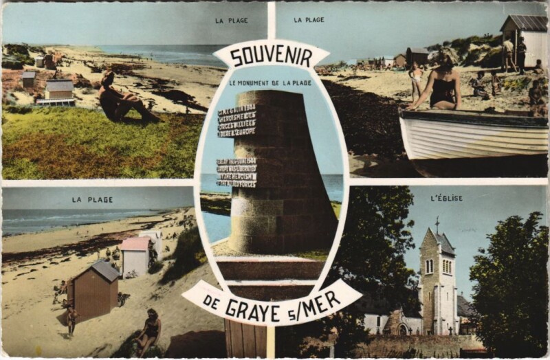Carte postale ancienne Graye-sur-Mer Scenes à Graye-sur-Mer