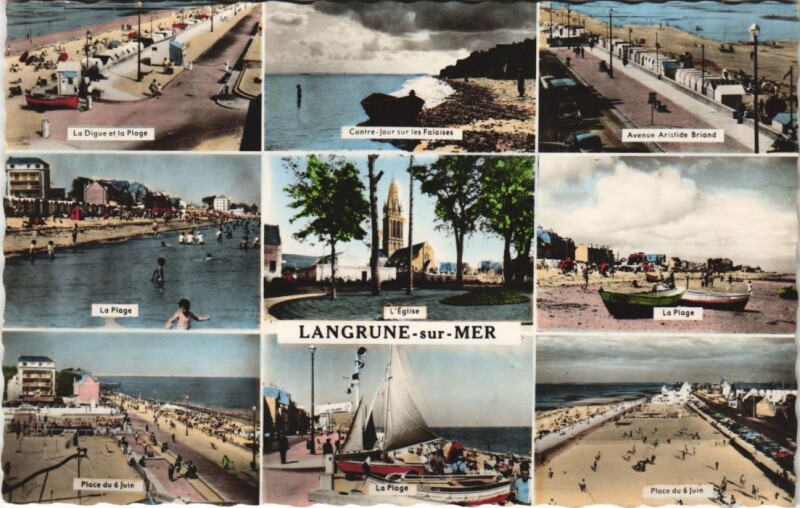 Carte postale ancienne Langrune-sur-Mer Scenes à Langrune-sur-Mer