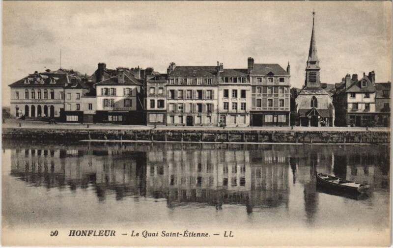 Carte postale ancienne Honfleur Le Quai Saint-Etienne à Honfleur