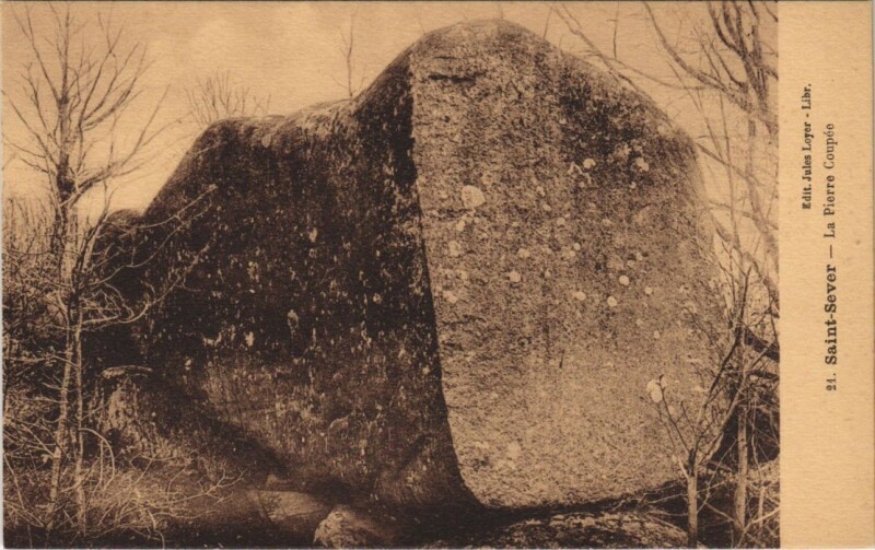 Carte postale ancienne Saint-Sever La Pierre Coupee