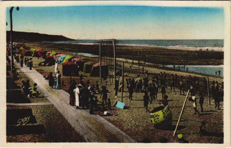 Carte postale ancienne Blonville-sur-Mer Vue Generale de la Plage à Blonville-sur-Mer