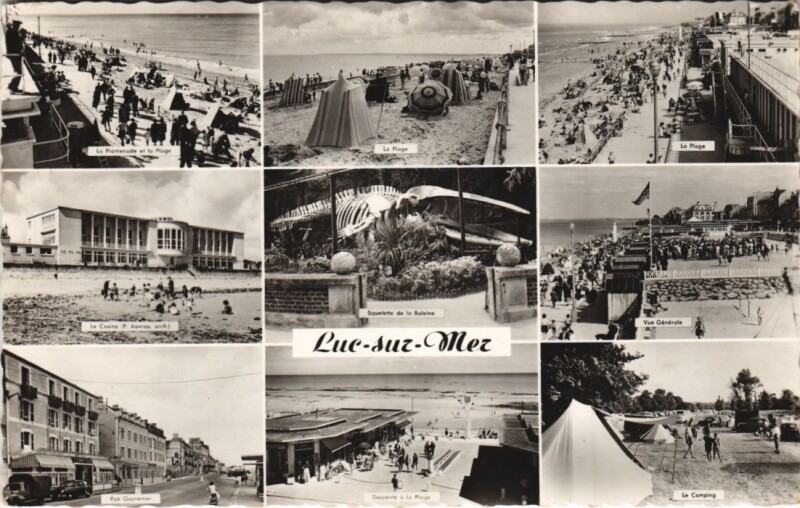 Carte postale ancienne Luc-sur-Mer Scenes à Luc-sur-Mer