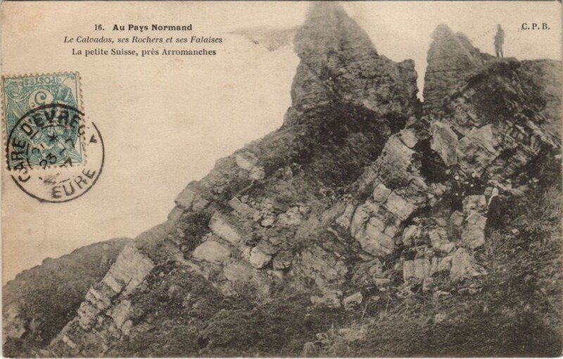 Carte postale ancienne Arromanches La Petite Suisse pres Arromanches