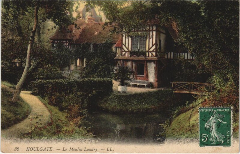 Carte postale ancienne Houlgate Le Moulin Landry à Houlgate