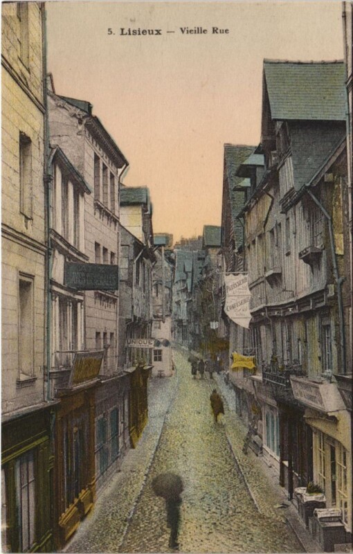 Carte postale ancienne Lisieux Vieille Rue à Lisieux