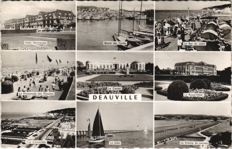 Carte postale ancienne Deauville Scenes à Deauville