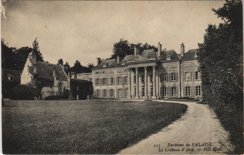 Carte postale ancienne Ouilly-le-Tesson Le Chateau d'Assy - Environs de Falaise à Esson