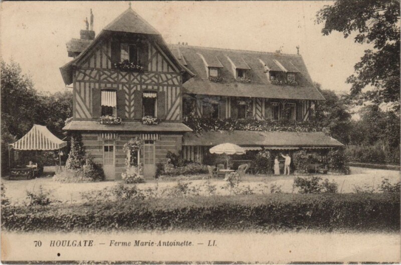 Carte postale ancienne Houlgate Ferme Marie-Antoinette à Houlgate