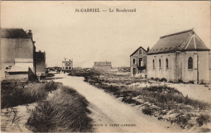 Carte postale ancienne Saint-Gabriel Le Boulevard