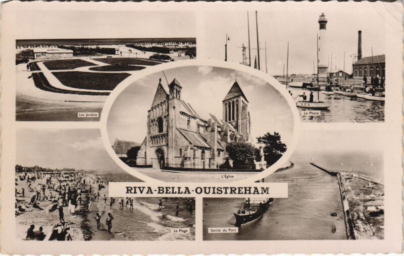 Carte postale ancienne Ouistreham Riva-Bella - Scenes à Ouistreham