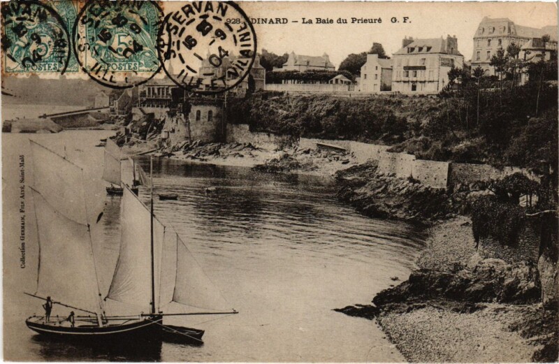 Carte postale ancienne Dinard La Baie du Prieure à Dinard
