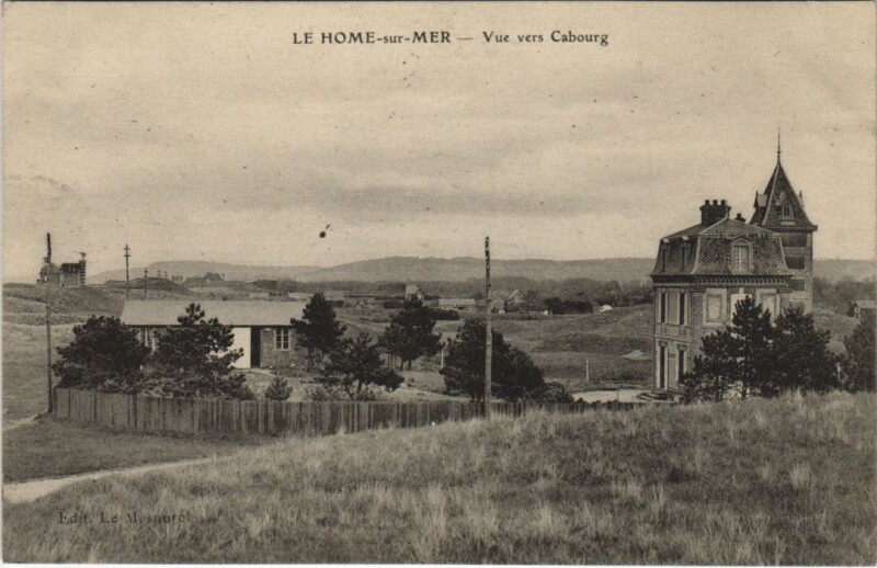 Carte postale ancienne Le Home-sur-Mer Vue vers Cabourg à Cabourg