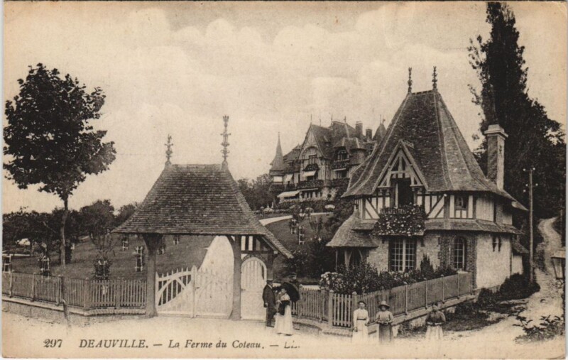 Carte postale ancienne Deauville La Ferme du Coteau à Deauville