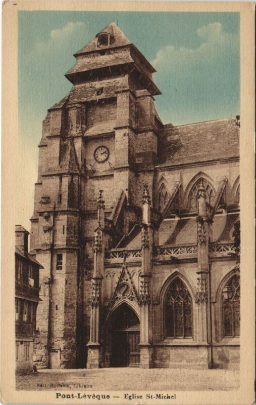 Carte postale ancienne Pont-l'Eveque Eglise Saint-Michel