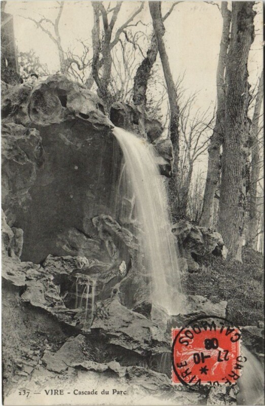 Carte postale ancienne Vire Cascade du Parc