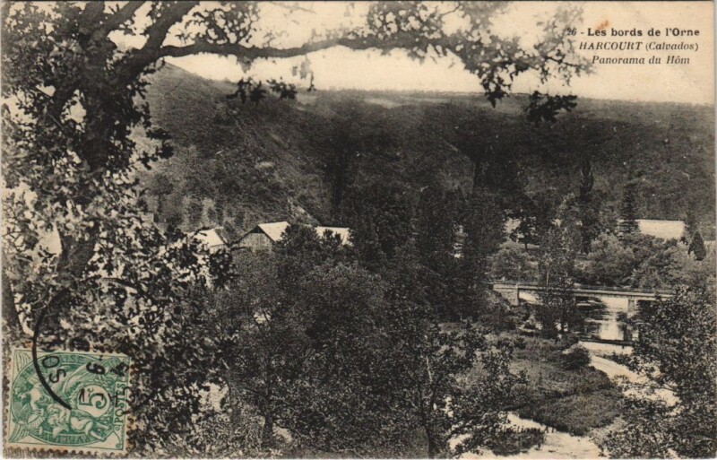 Carte postale ancienne Harcourt Panorama du Hom