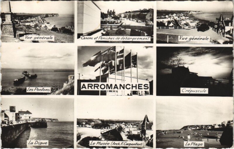 Carte postale ancienne Arromanches Scenes