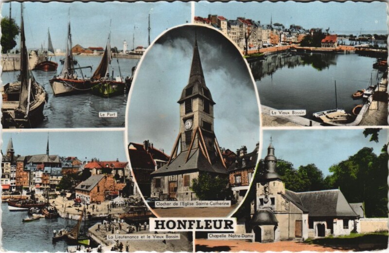Carte postale ancienne Honfleur Scenes à Honfleur