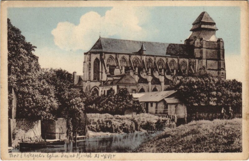 Carte postale ancienne Pont-l'Eveque L'Eglise