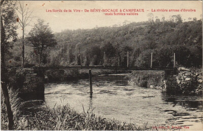 Carte postale ancienne Le Beny-Bocage Campeaux - Les Bords de la Vire