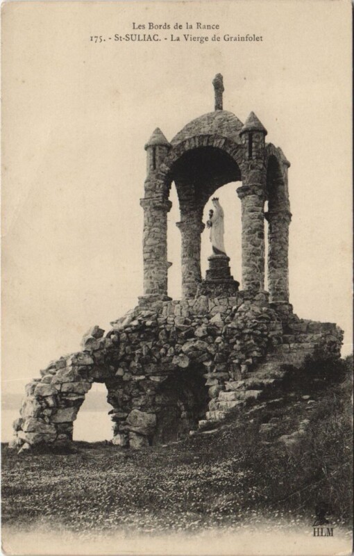 Carte postale ancienne Saint-Suliac La Vierge de Grainfolet à Saint-Suliac