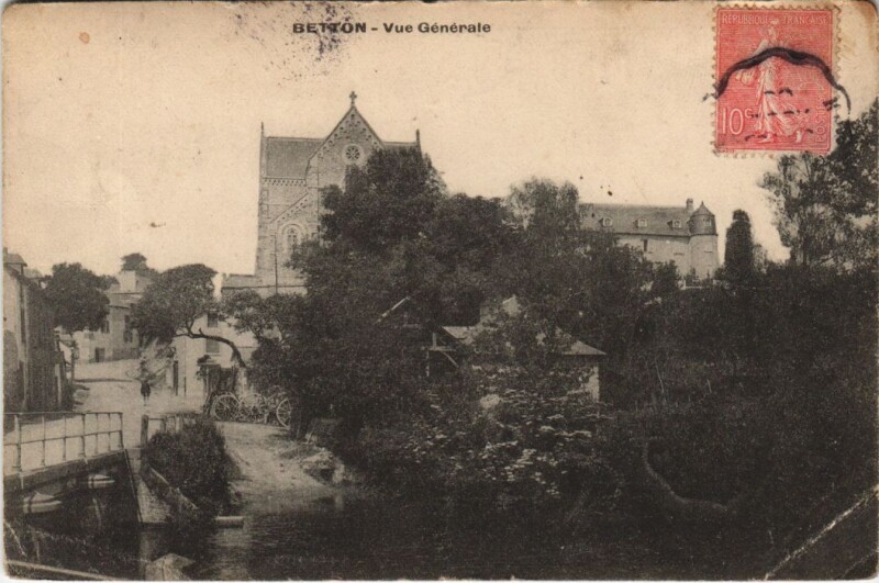 Carte postale ancienne Betton Vue Generale à Betton