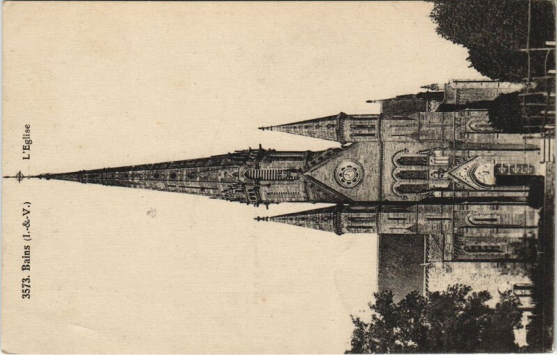 Carte postale ancienne Bain-de-Bretagne Bains-le-Bretagne - L'Eglise à Bain-de-Bretagne