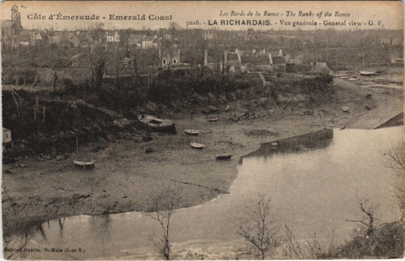 Carte postale ancienne La Richardais Vue Generale à La Richardais