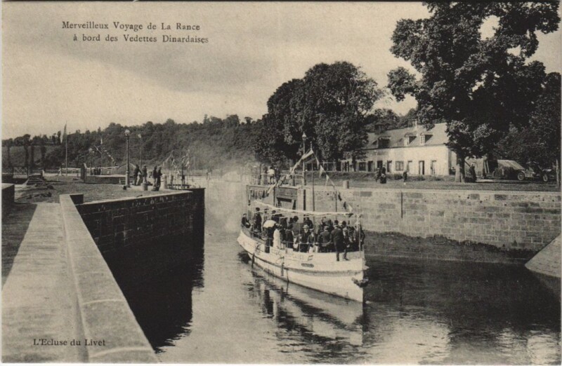 Carte postale ancienne Merveilleux Voyage de la Rance a Bord des Vedettes Dinardaises à Dinard