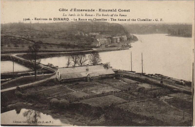 Carte postale ancienne Dinard Environs - La Rance au Chatellier à Dinard