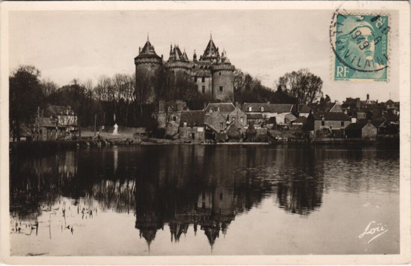 Carte postale ancienne Combourg Le Chateau et l'Etang à Combourg