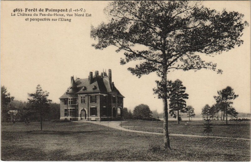 Carte postale ancienne Foret de Paimpont - Le Chateau du Pas-du-Houx à Paimpont