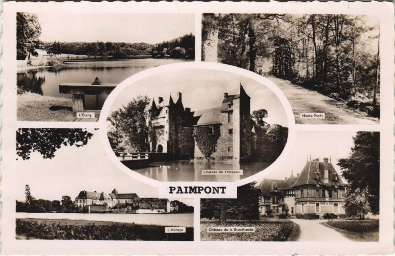 Carte postale ancienne Paimpont Scenes à Paimpont