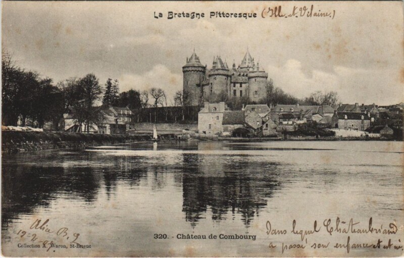 Carte postale ancienne Combourg Chateau à Combourg