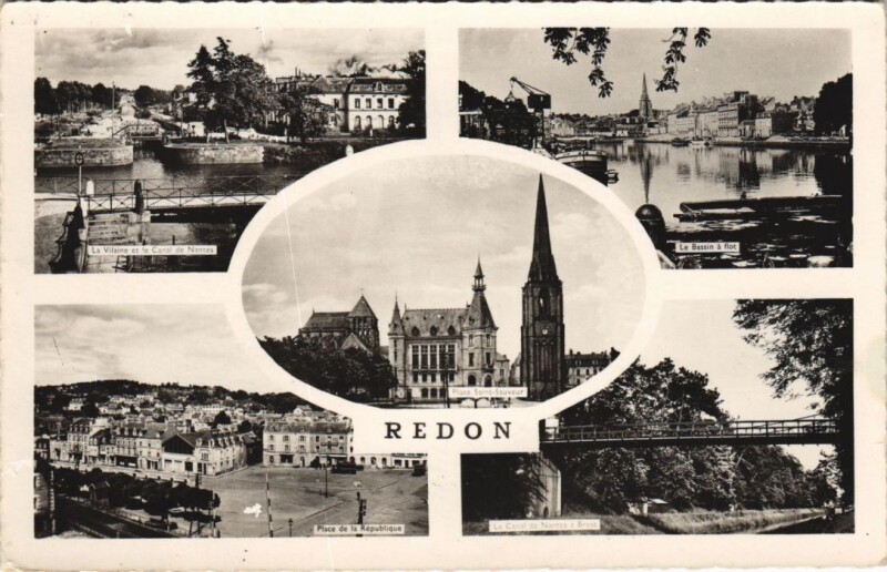 Carte postale ancienne Redon Scenes à Redon