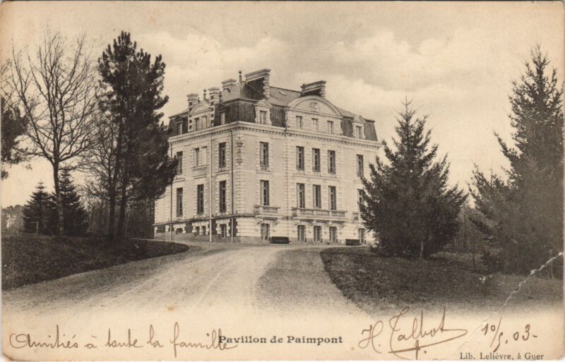 Carte postale ancienne Paimpont Pavillon de Paimpont à Paimpont