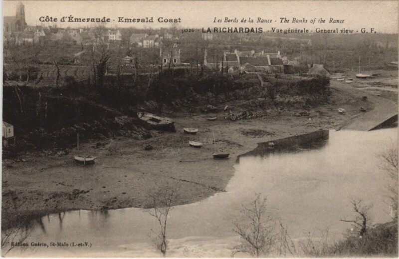 Carte postale ancienne La Richardais Vue Generale à La Richardais