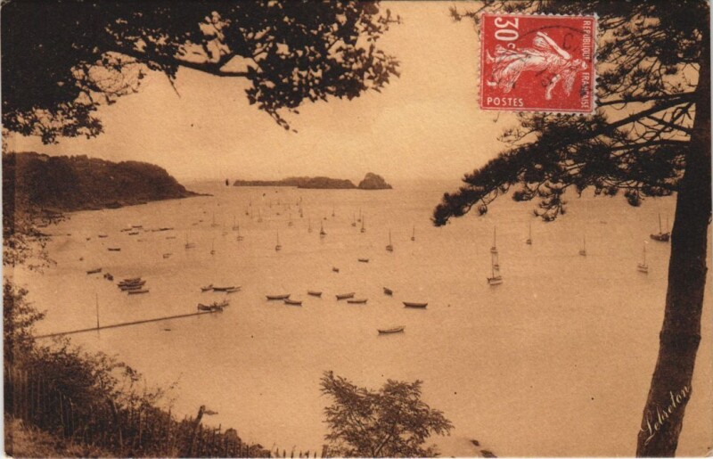 Carte postale ancienne Cancale Le Baie de Cancale à Cancale