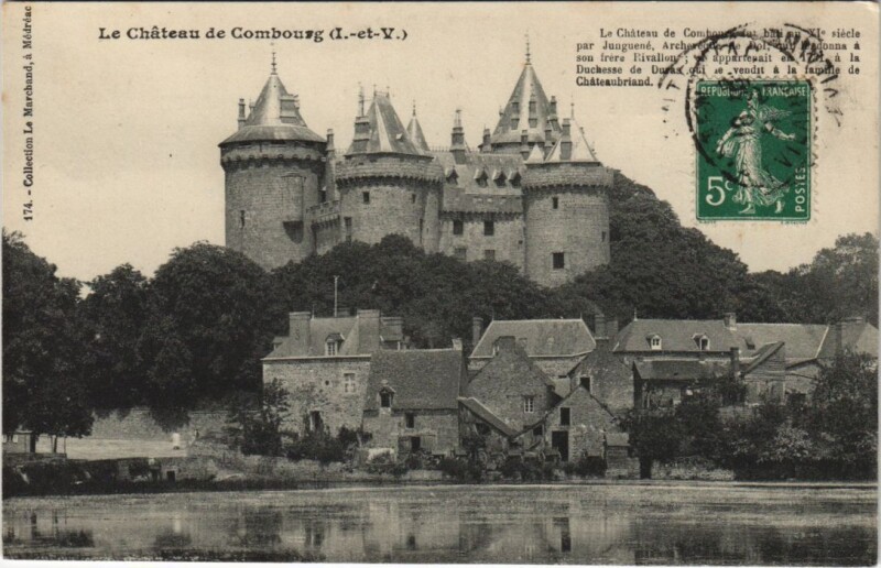 Carte postale ancienne Combourg Le Chateau à Combourg