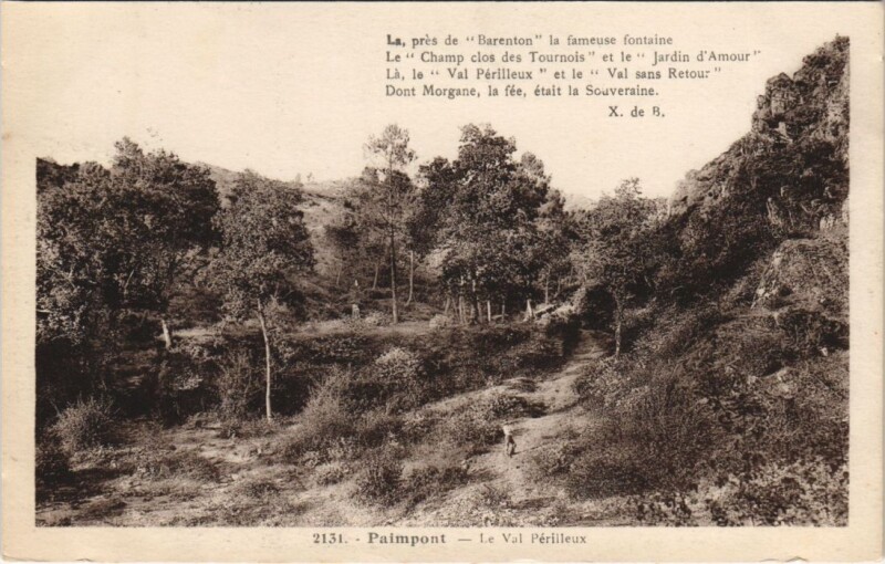 Carte postale ancienne Paimpont Le Val Perilleux à Paimpont