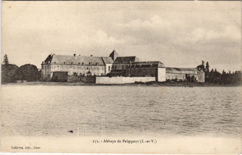 Carte postale ancienne Paimpont Abbaye de Paimpont à Paimpont