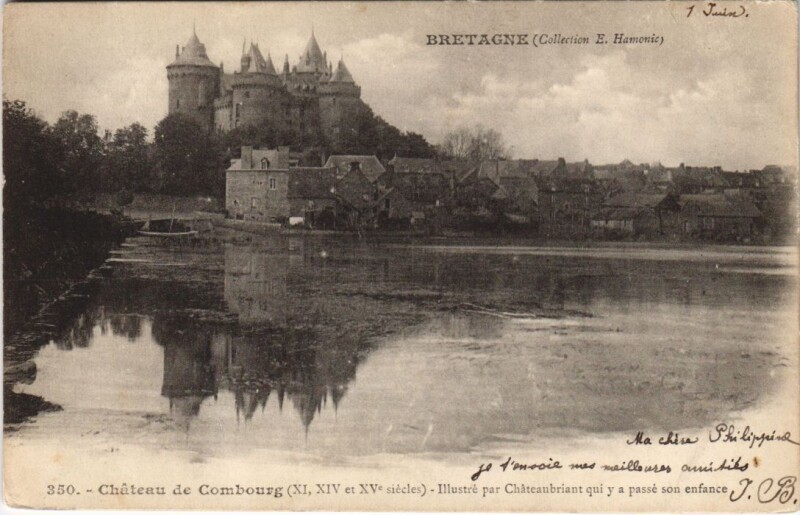 Carte postale ancienne Combourg Chateau à Combourg