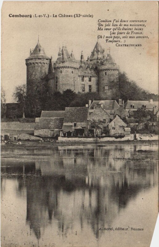 Carte postale ancienne Combourg Le Chateau à Combourg
