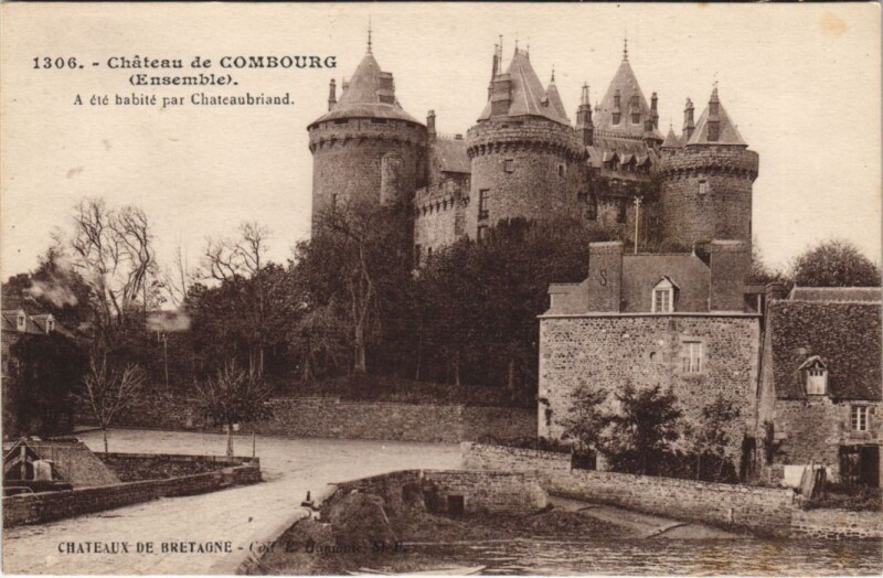 Carte postale ancienne Combourg Chateau à Combourg